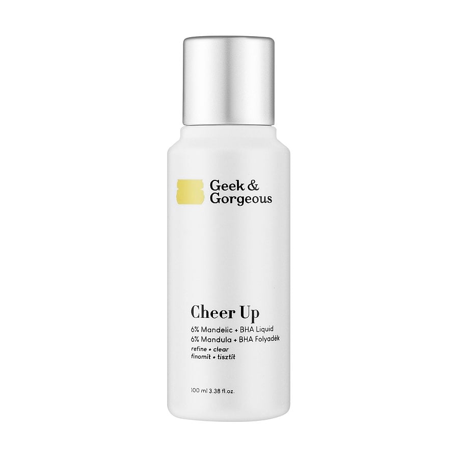 Ексфоліант для обличчя Geek &amp; Gorgeous Cheer Up 6% Mandelic + BHA Liquid для комбінованої та проблемної шкіри, 100 мл