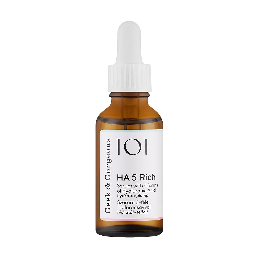 Сироватка для обличчя Geek &amp; Gorgeous HA 5 Rich Serum з 5 формами гіалуронової кислоти, 30 мл